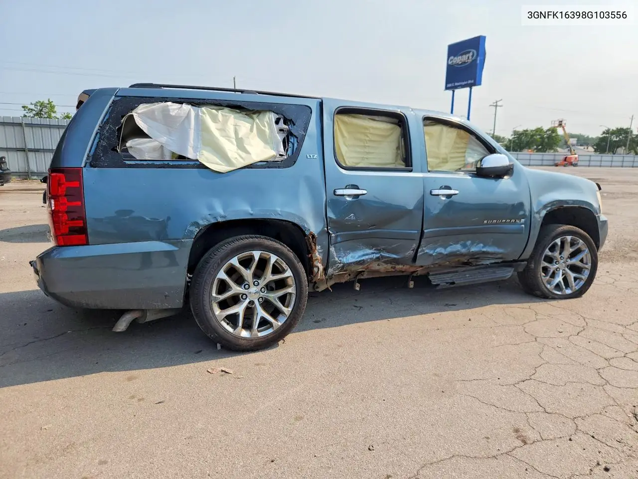 2008 Chevrolet Suburban K1500 Ls VIN: 3GNFK16398G103556 Lot: 61009936