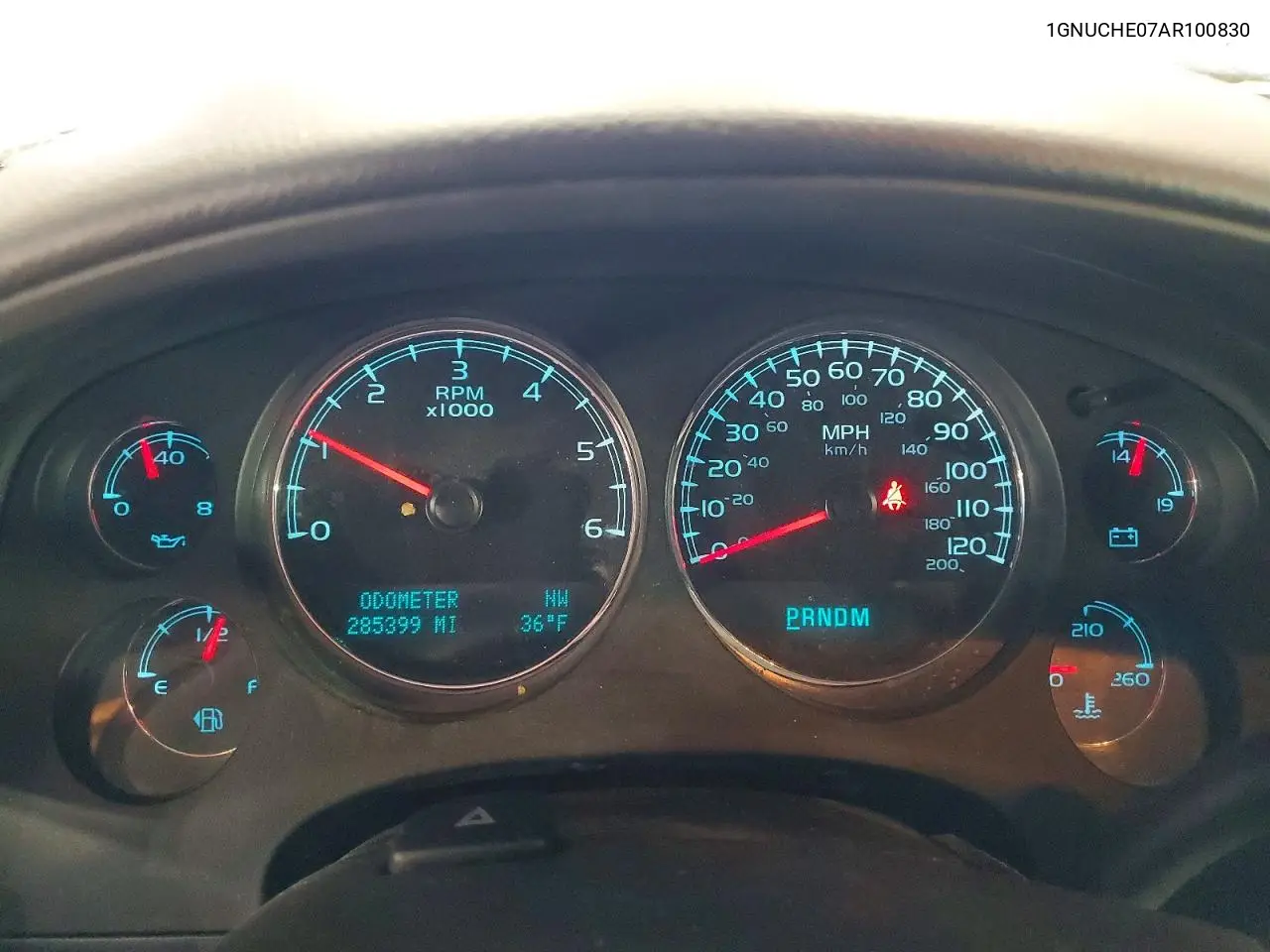 2010 Chevrolet Suburban C1500 Ls VIN: 1GNUCHE07AR100830 Lot: 47016886