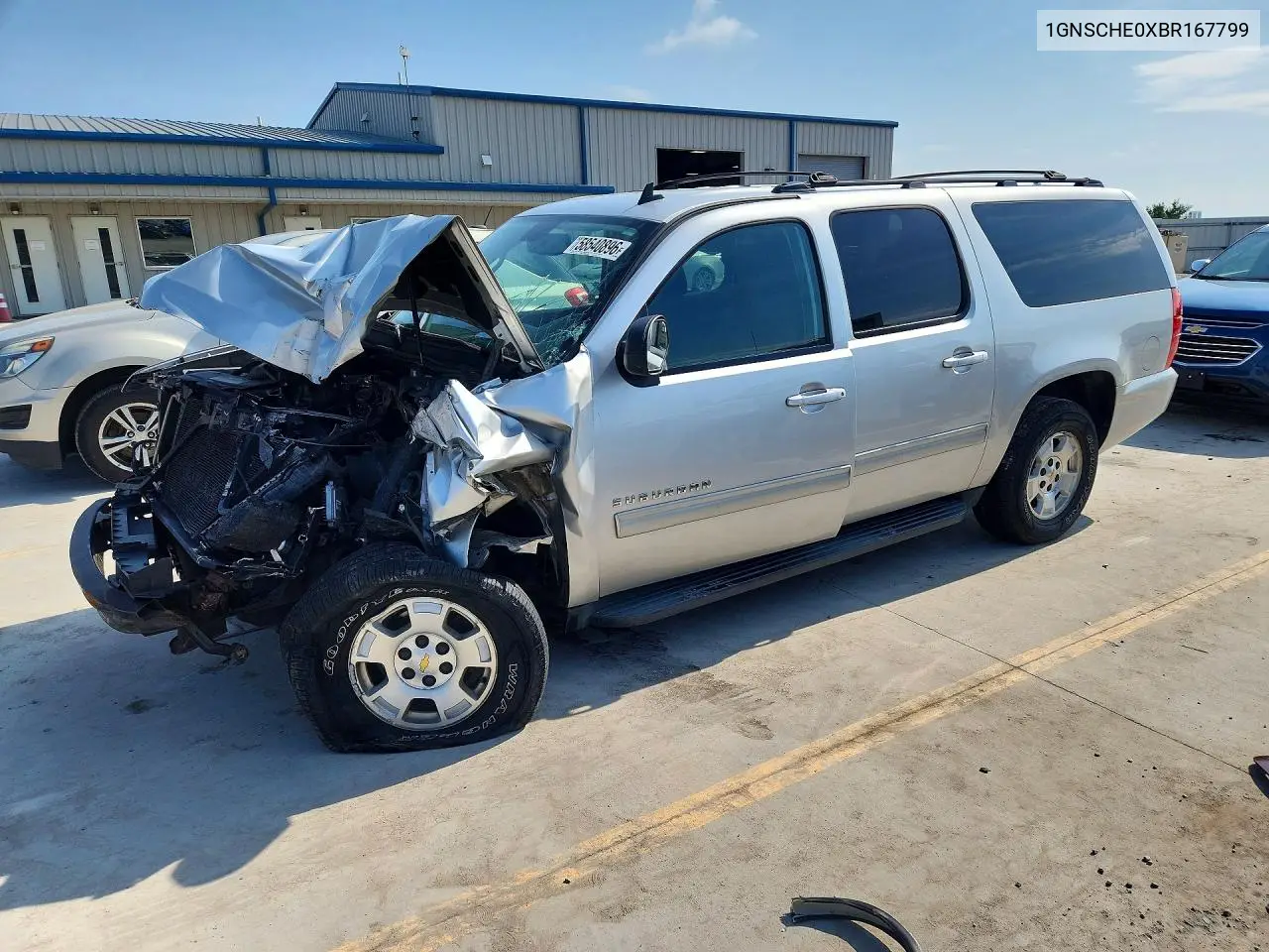 2011 Chevrolet Suburban C1500 Ls VIN: 1GNSCHE0XBR167799 Lot: 58540896