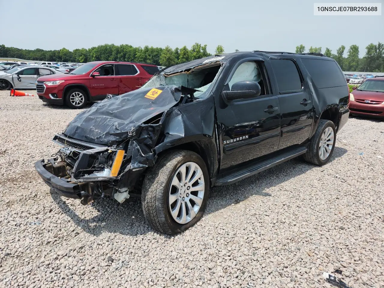 2011 Chevrolet Suburban C1500 Lt VIN: 1GNSCJE07BR293688 Lot: 85976425