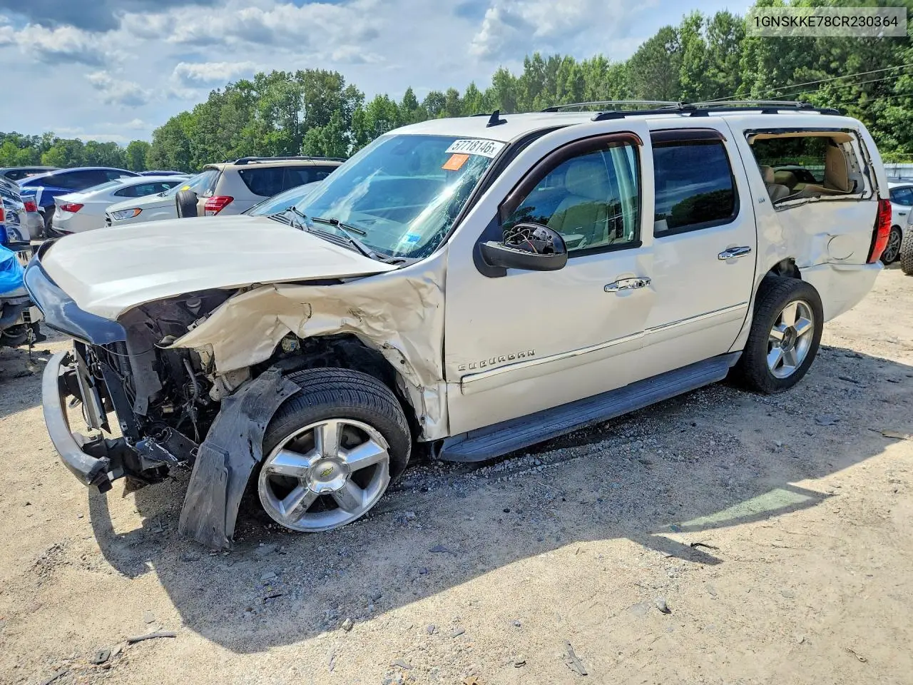 2012 Chevrolet Suburban K1500 Ltz VIN: 1GNSKKE78CR230364 Lot: 57718146