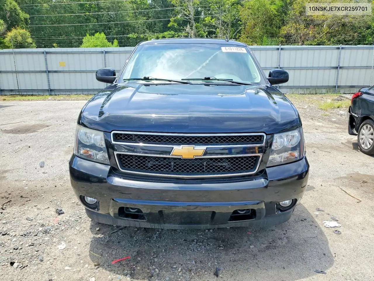 2012 Chevrolet Suburban K1500 Lt VIN: 1GNSKJE7XCR259701 Lot: 61011826