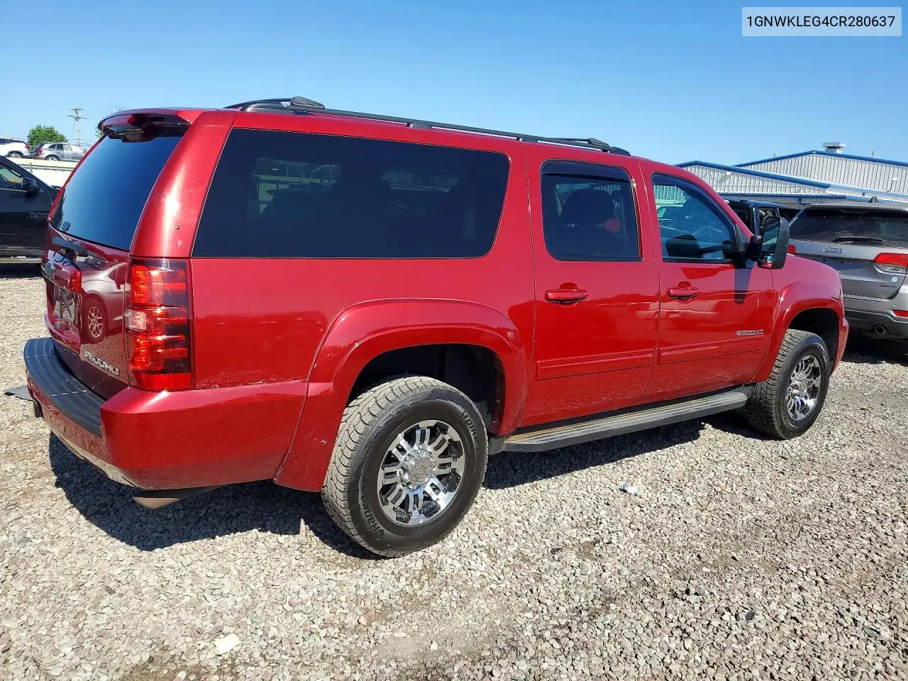 2012 Chevrolet Suburban K2500 Ls VIN: 1GNWKLEG4CR280637 Lot: 61883306