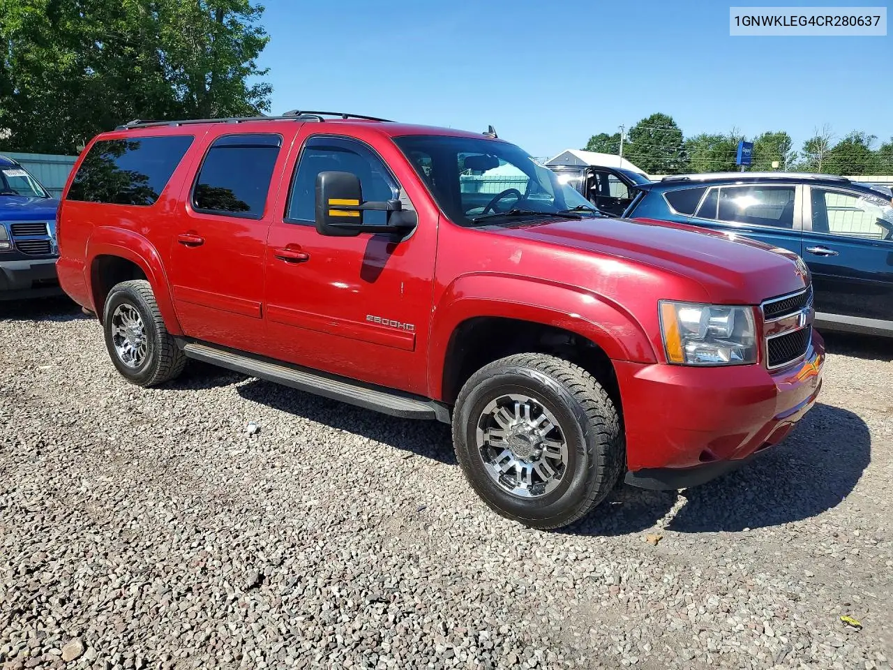 2012 Chevrolet Suburban K2500 Ls VIN: 1GNWKLEG4CR280637 Lot: 61883306
