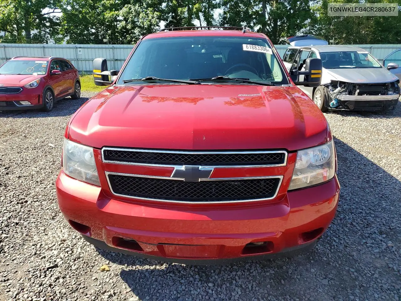 2012 Chevrolet Suburban K2500 Ls VIN: 1GNWKLEG4CR280637 Lot: 61883306