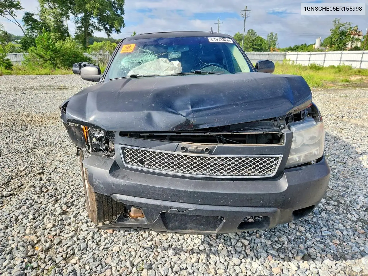 2014 Chevrolet Suburban C1500 Ls VIN: 1GNSCHE05ER155998 Lot: 61031926