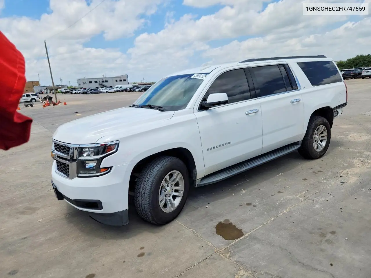 2015 Chevrolet Suburban C1500 Ls VIN: 1GNSCHEC2FR747659 Lot: 55897526