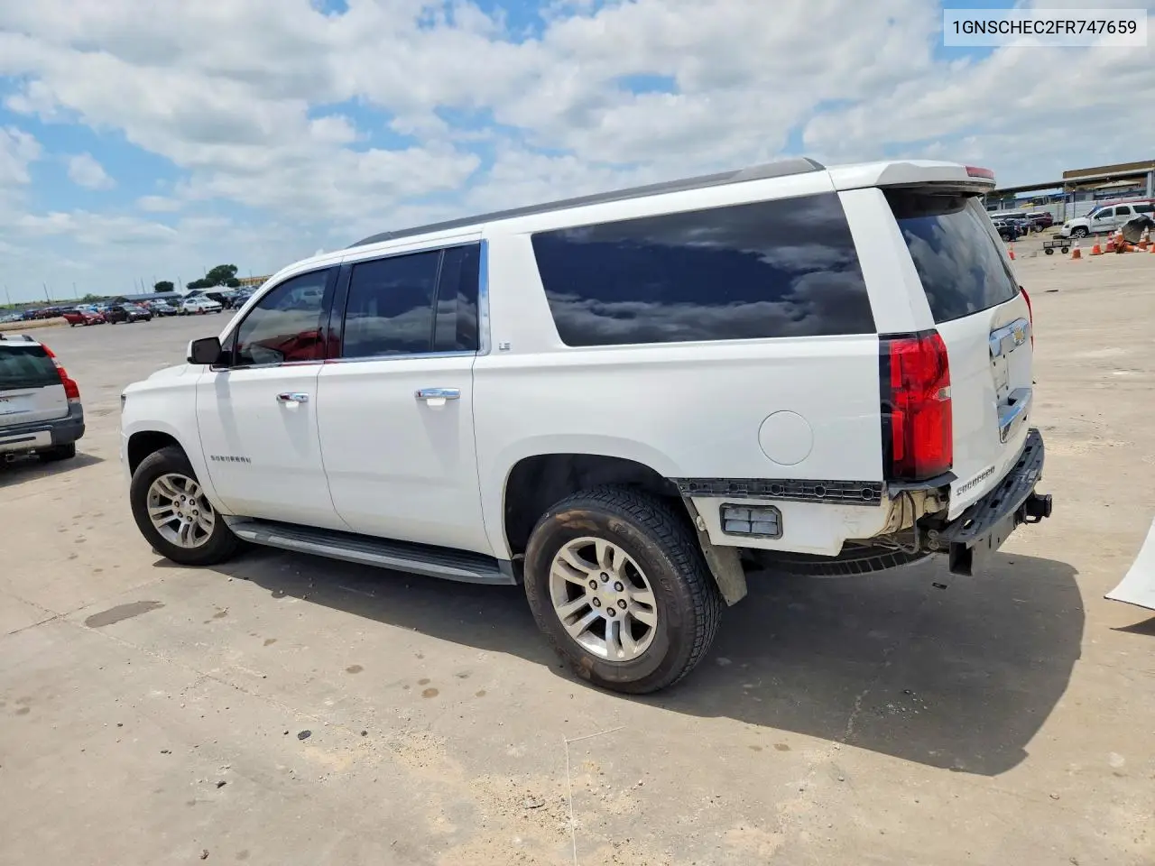 2015 Chevrolet Suburban C1500 Ls VIN: 1GNSCHEC2FR747659 Lot: 55897526