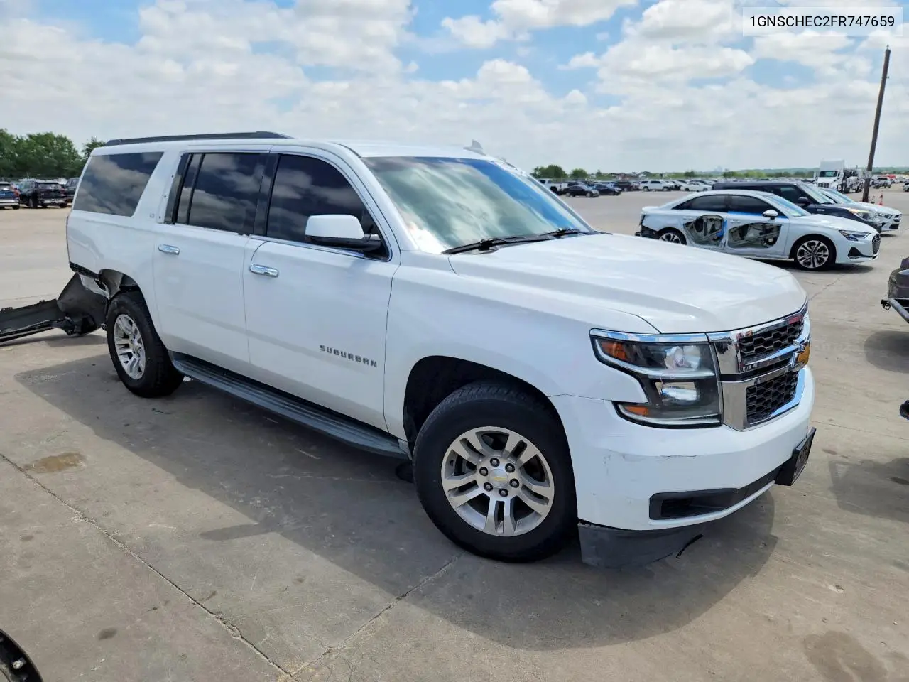 2015 Chevrolet Suburban C1500 Ls VIN: 1GNSCHEC2FR747659 Lot: 55897526