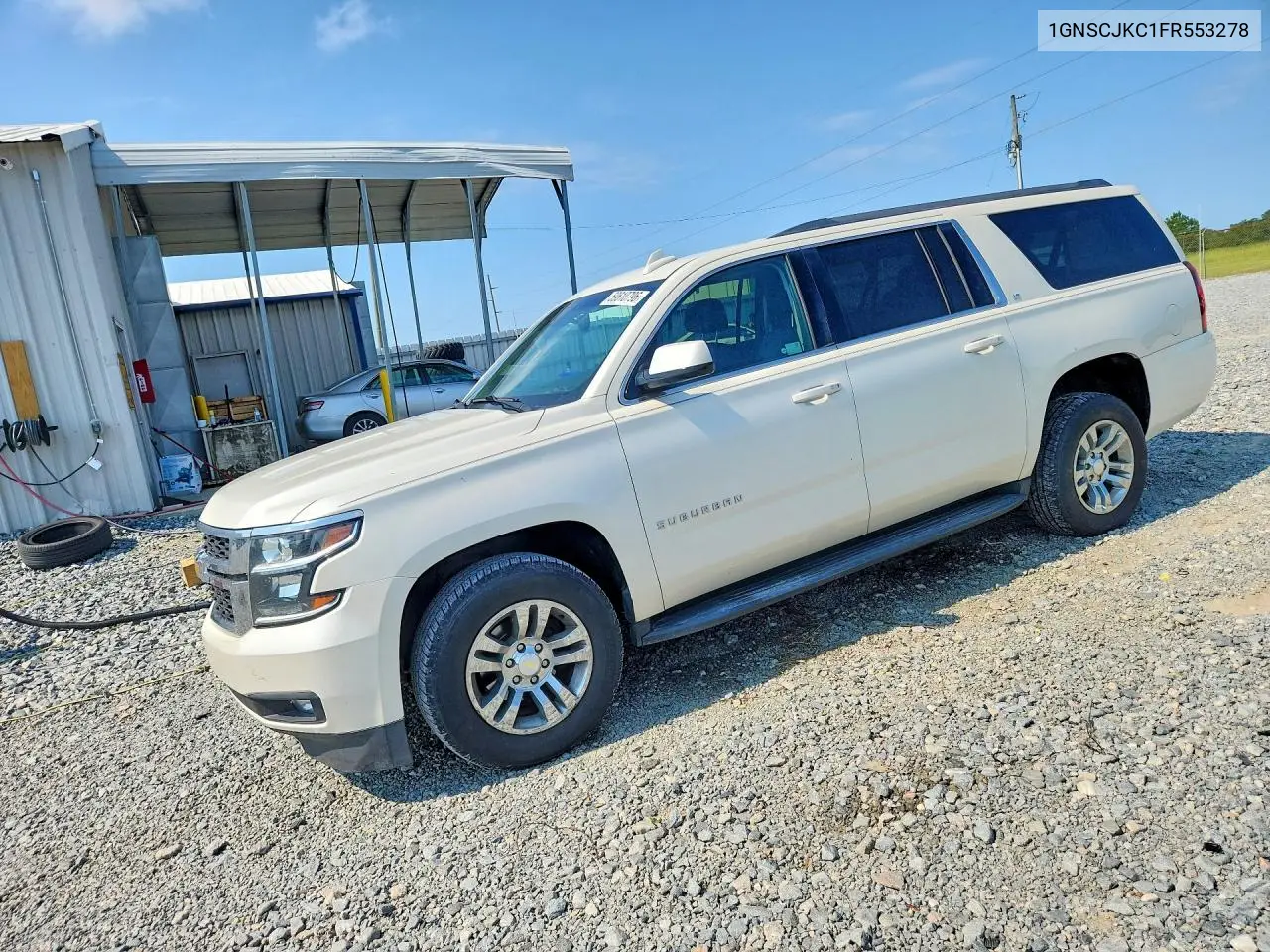 2015 Chevrolet Suburban C1500 Lt VIN: 1GNSCJKC1FR553278 Lot: 59610796
