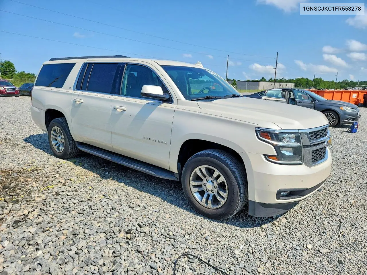 2015 Chevrolet Suburban C1500 Lt VIN: 1GNSCJKC1FR553278 Lot: 59610796