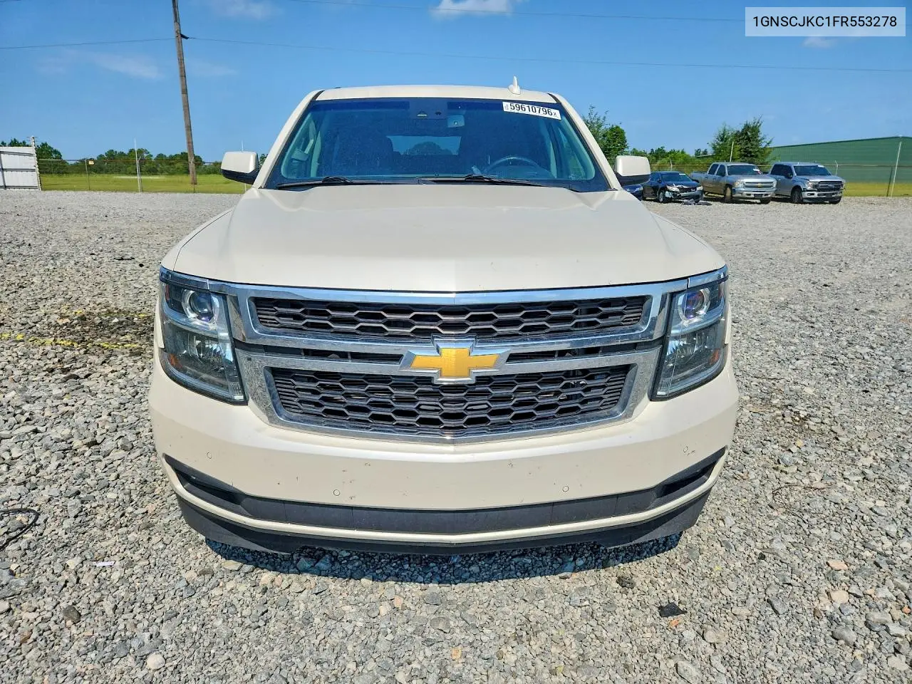 2015 Chevrolet Suburban C1500 Lt VIN: 1GNSCJKC1FR553278 Lot: 59610796