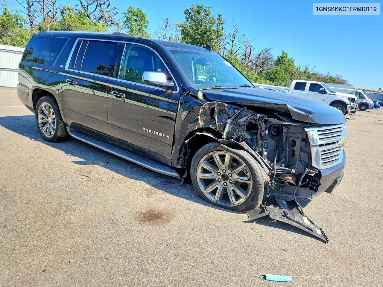 2015 Chevrolet Suburban K1500 Ltz VIN: 1GNSKKKC1FR680119 Lot: 59787136
