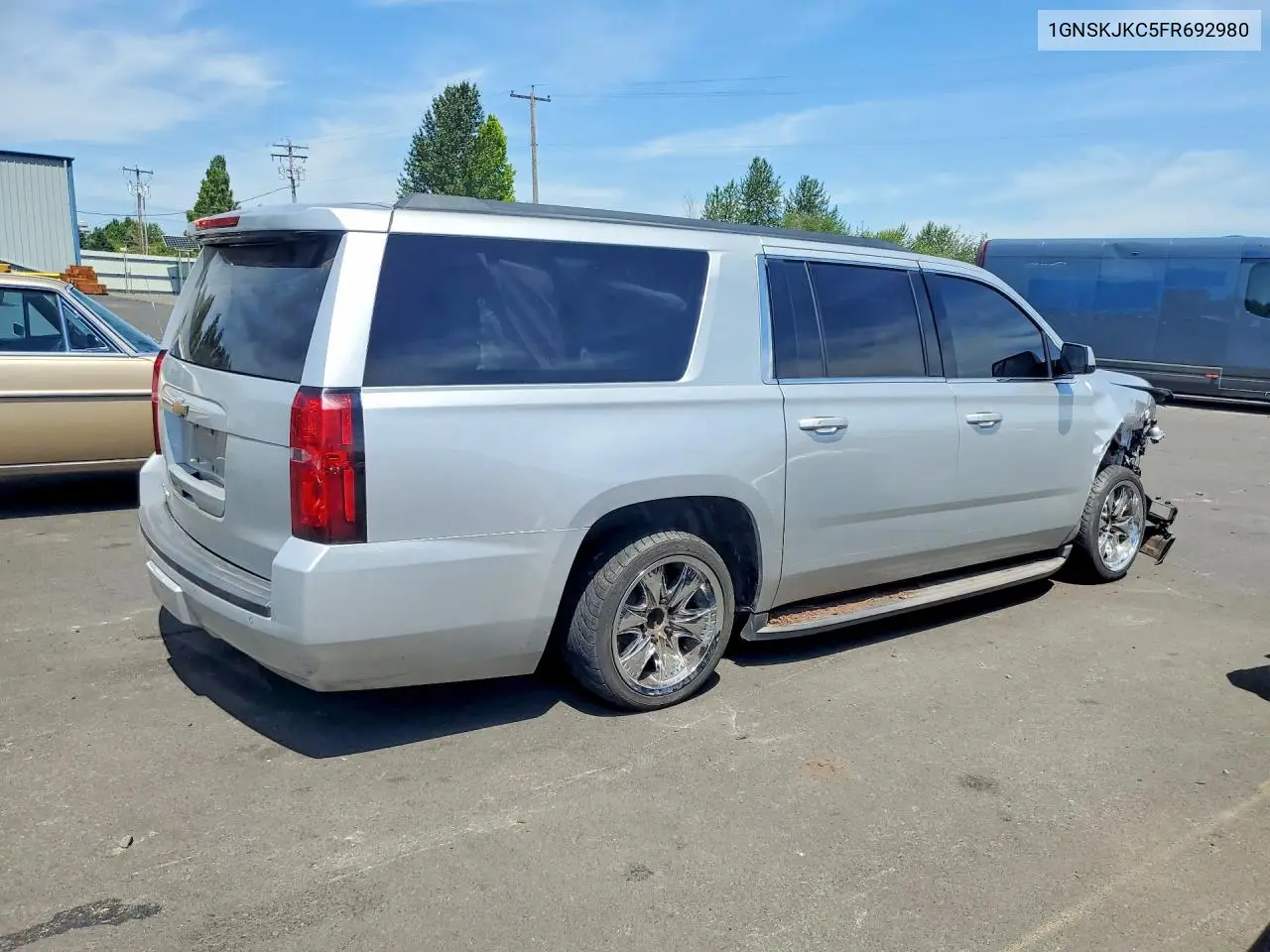 2015 Chevrolet Suburban K1500 Lt VIN: 1GNSKJKC5FR692980 Lot: 59807406