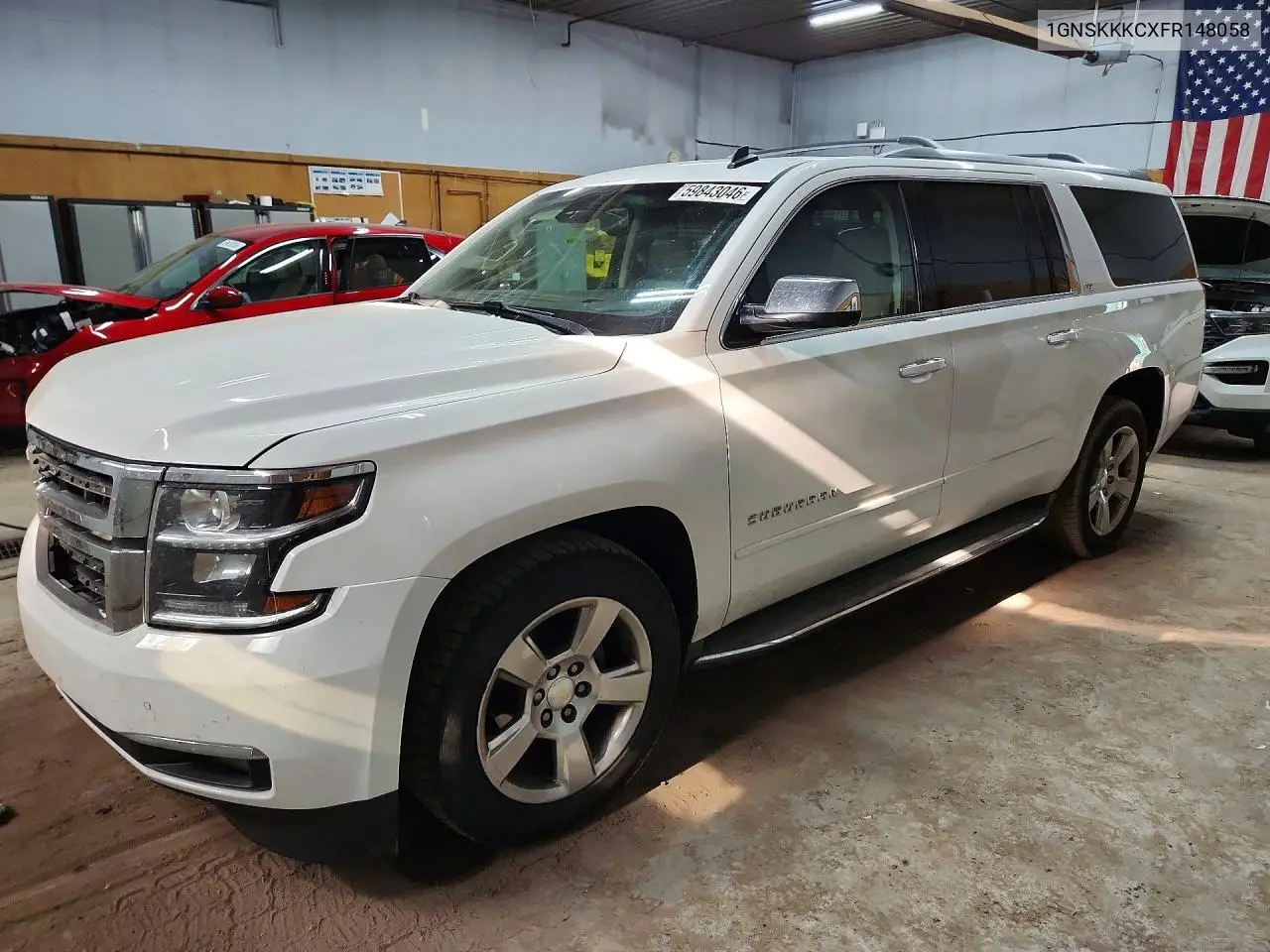 2015 Chevrolet Suburban K1500 Ltz VIN: 1GNSKKKCXFR148058 Lot: 59843046