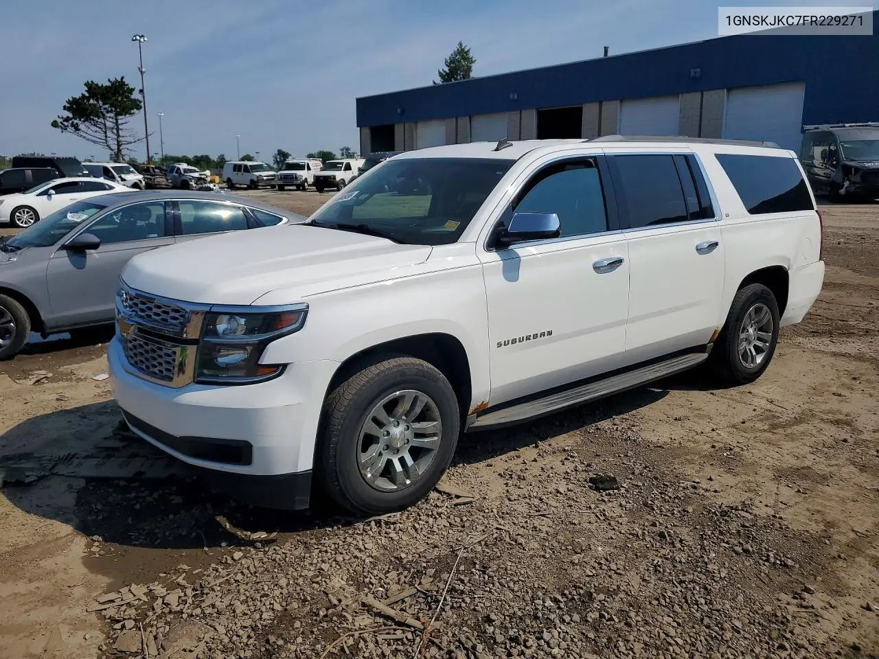 2015 Chevrolet Suburban K1500 Lt VIN: 1GNSKJKC7FR229271 Lot: 59849496