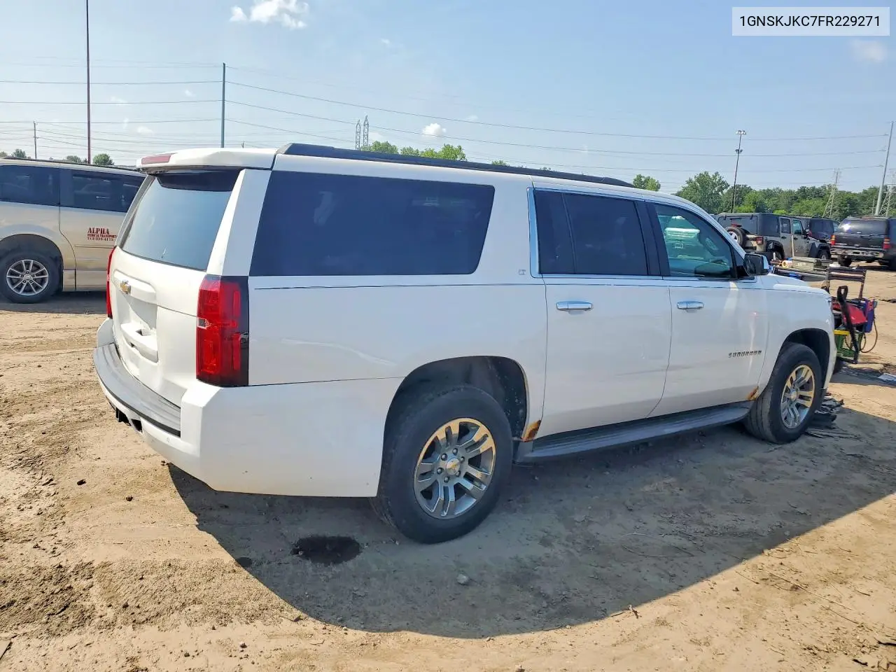 2015 Chevrolet Suburban K1500 Lt VIN: 1GNSKJKC7FR229271 Lot: 59849496