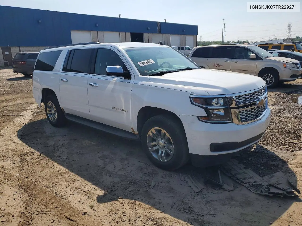 2015 Chevrolet Suburban K1500 Lt VIN: 1GNSKJKC7FR229271 Lot: 59849496