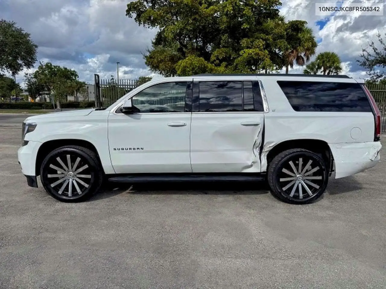 1GNSCJKC8FR505342 2015 Chevrolet Suburban C1500 Lt