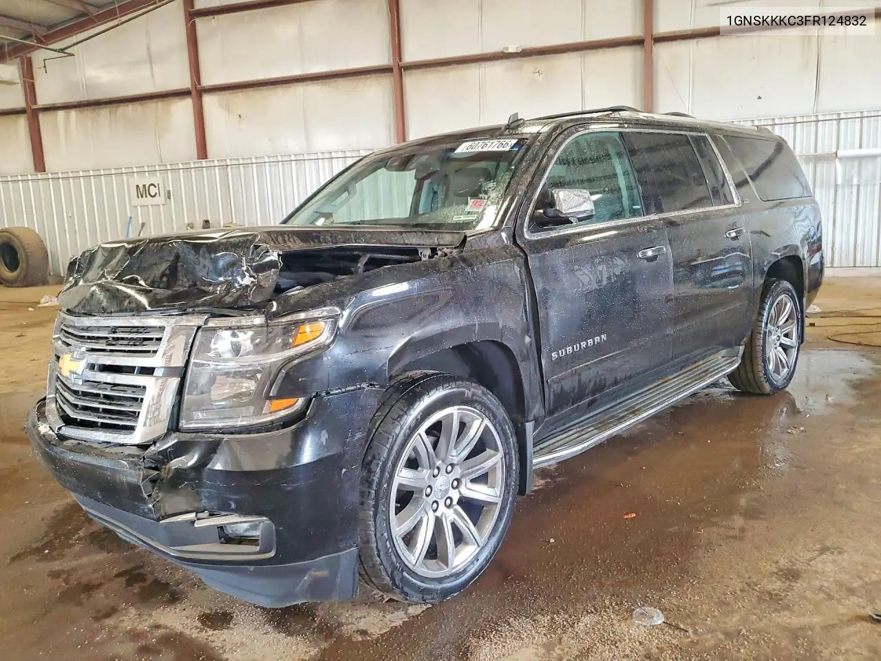 2015 Chevrolet Suburban K1500 Ltz VIN: 1GNSKKKC3FR124832 Lot: 60761766