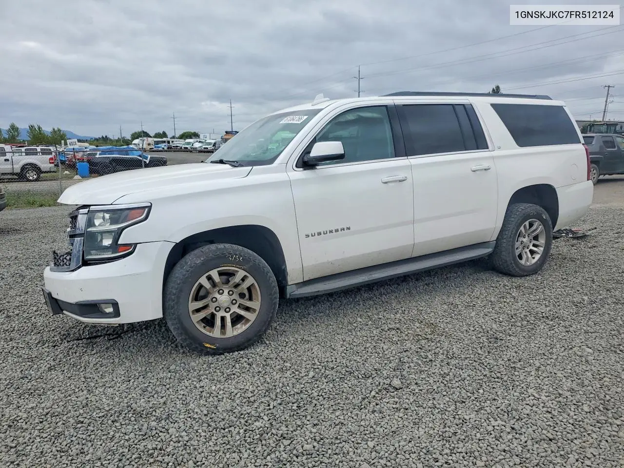 2015 Chevrolet Suburban K1500 Lt VIN: 1GNSKJKC7FR512124 Lot: 61064766