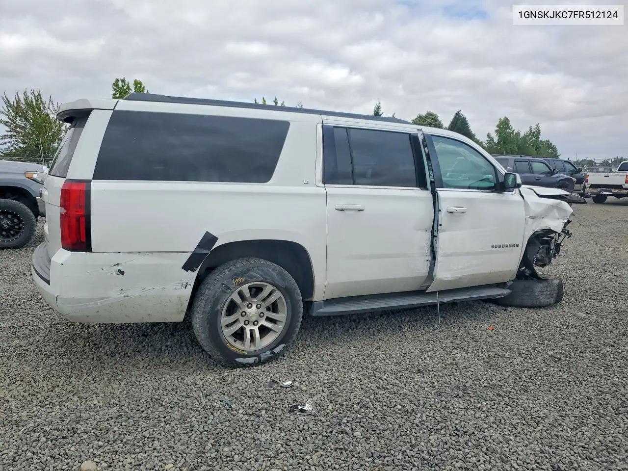 2015 Chevrolet Suburban K1500 Lt VIN: 1GNSKJKC7FR512124 Lot: 61064766