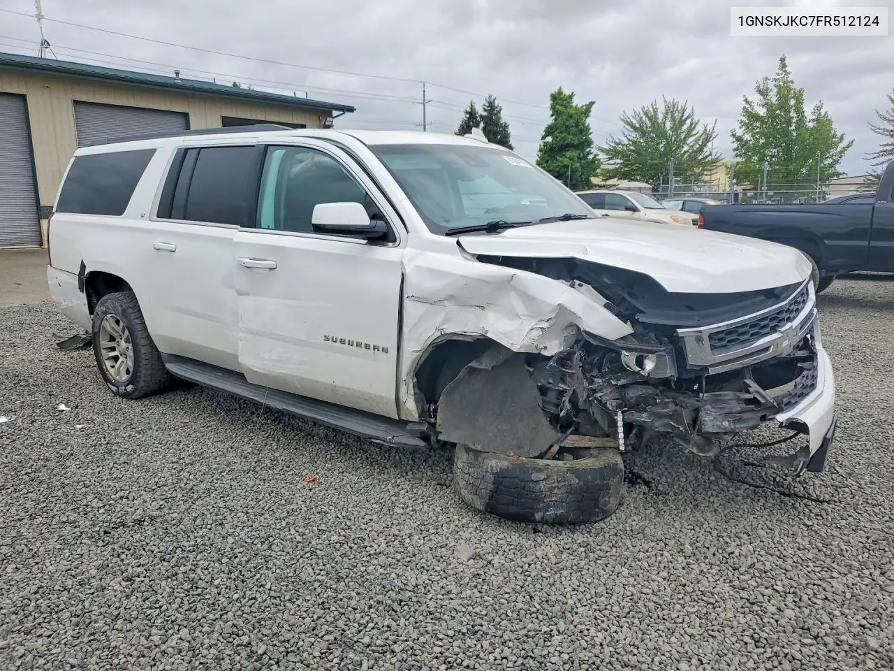 2015 Chevrolet Suburban K1500 Lt VIN: 1GNSKJKC7FR512124 Lot: 61064766