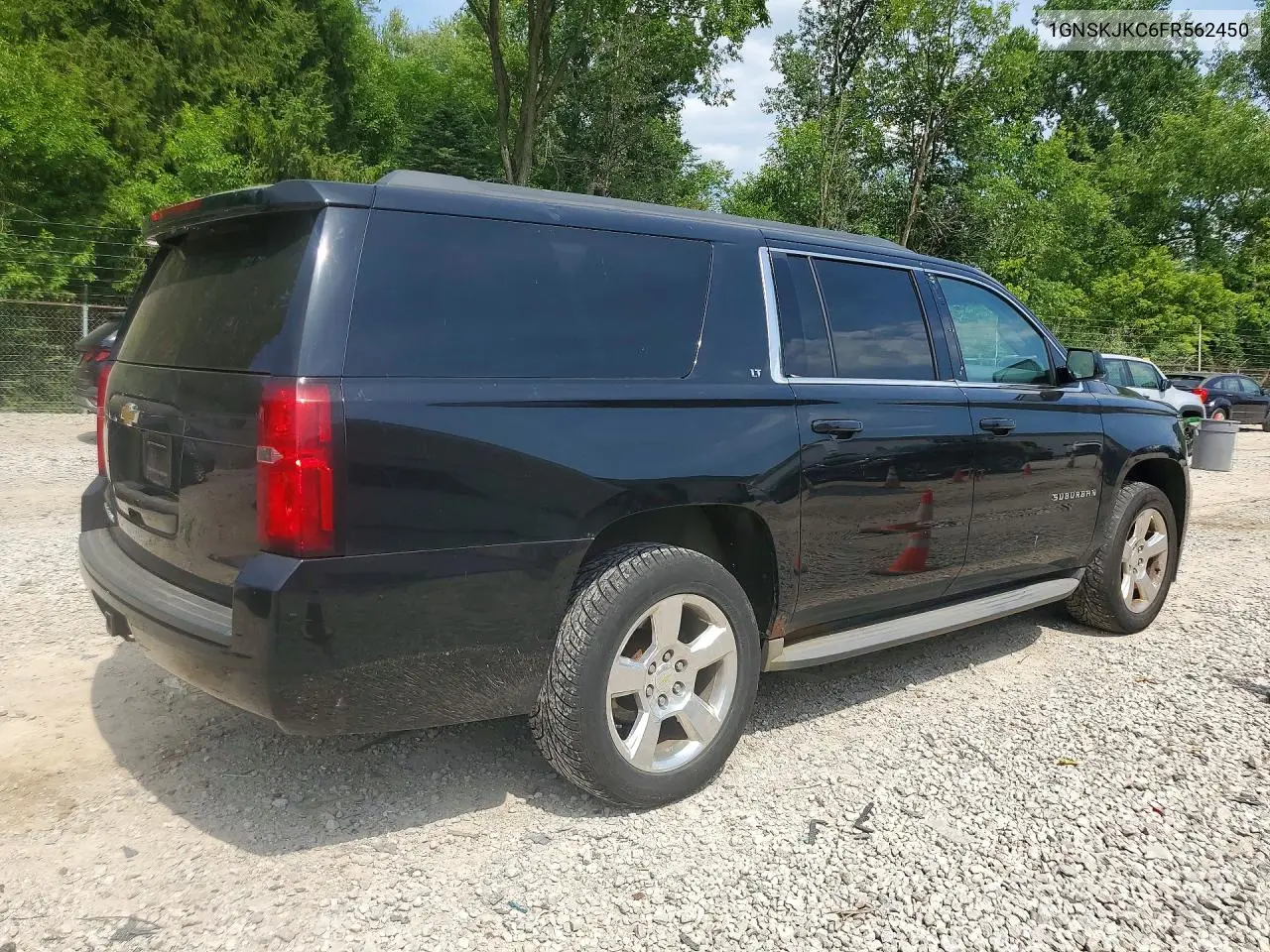 2015 Chevrolet Suburban K1500 Lt VIN: 1GNSKJKC6FR562450 Lot: 61132896