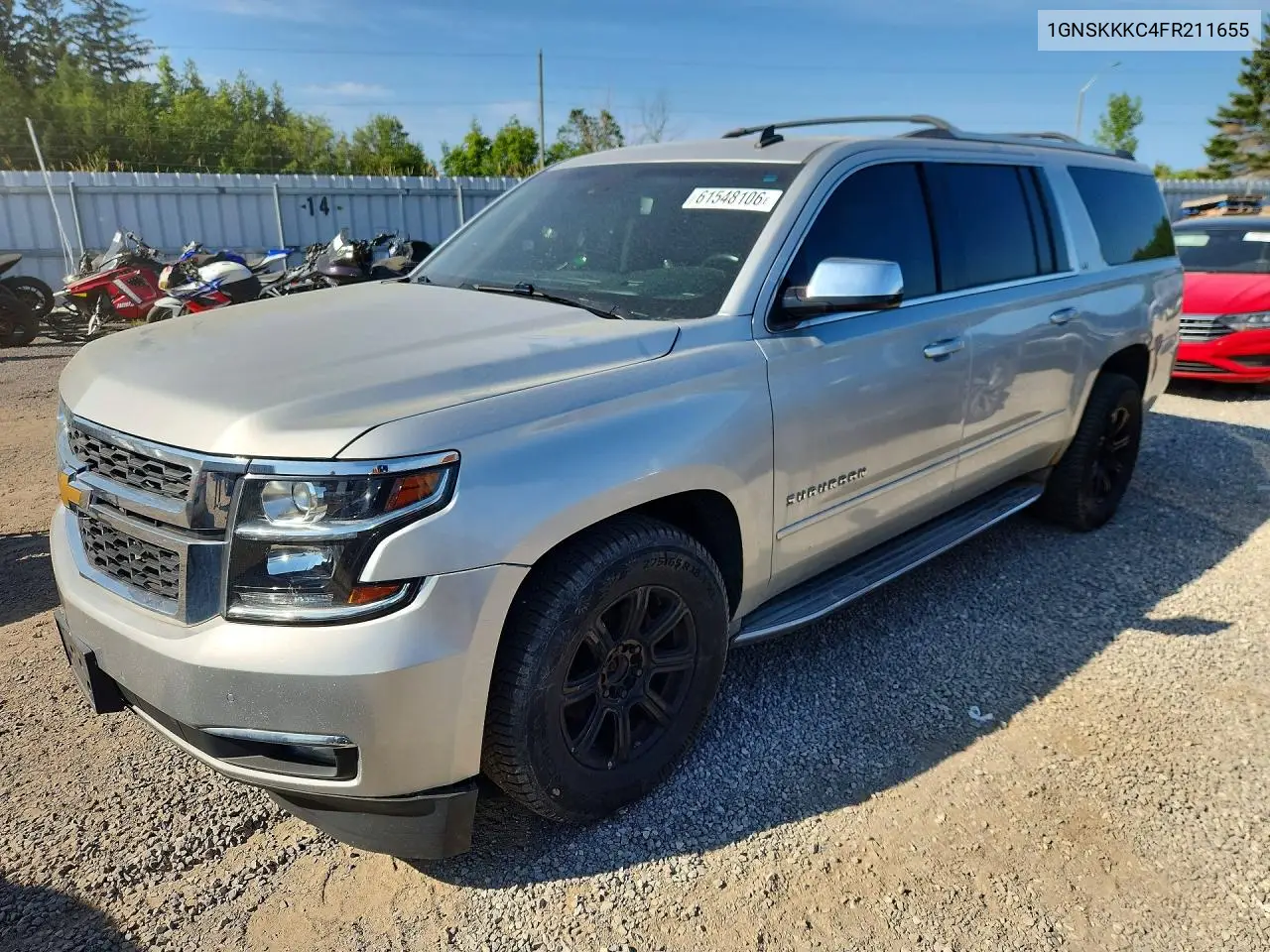 2015 Chevrolet Suburban K1500 Ltz VIN: 1GNSKKKC4FR211655 Lot: 61548106