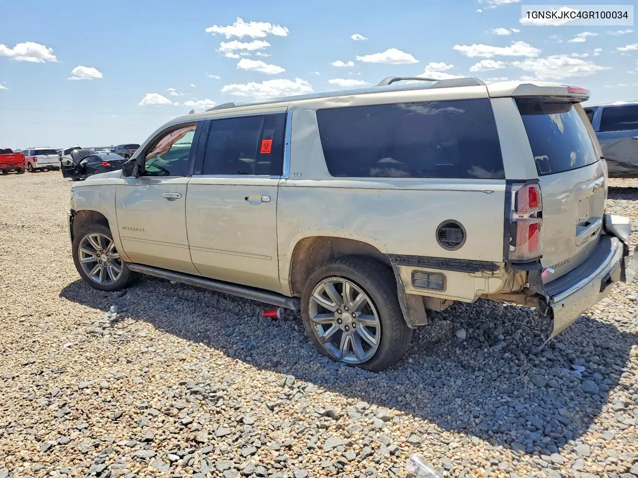 2016 Chevrolet Suburan VIN: 1GNSKJKC4GR100034 Lot: 60495786