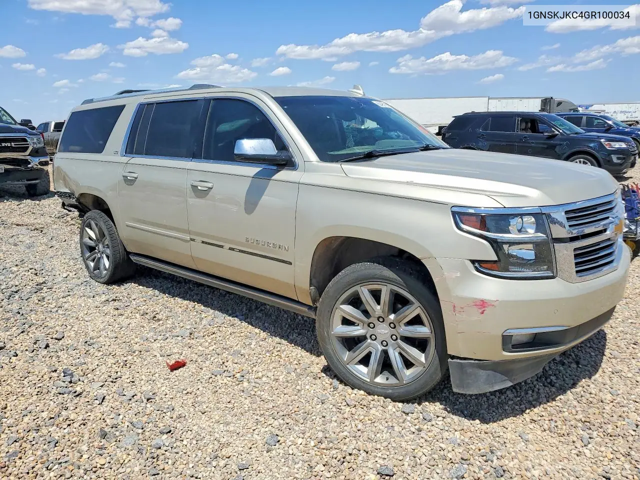 2016 Chevrolet Suburan VIN: 1GNSKJKC4GR100034 Lot: 60495786