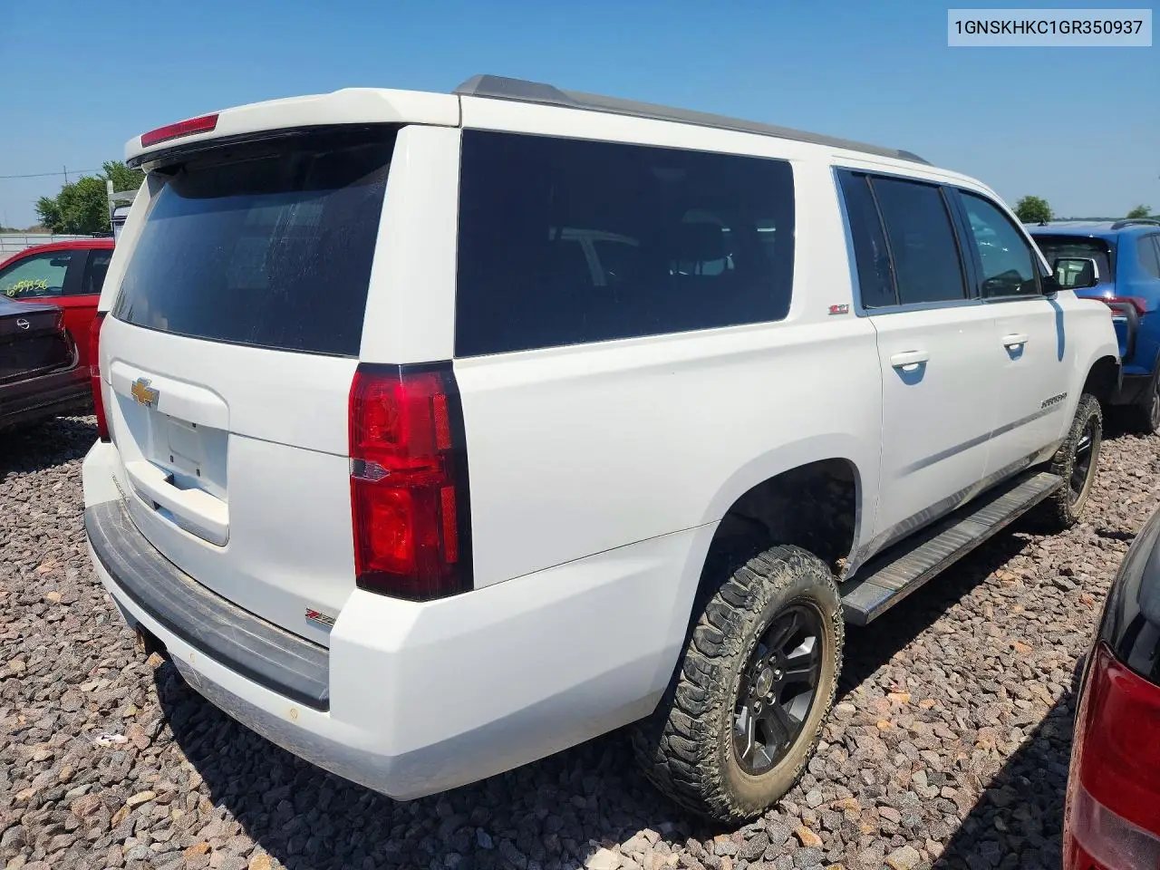 2016 Chevrolet Suburban K1500 Lt VIN: 1GNSKHKC1GR350937 Lot: 60676926