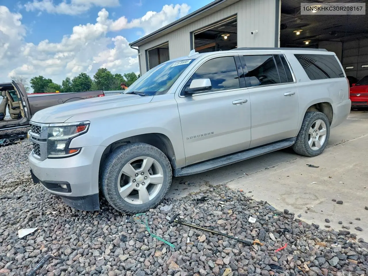 2016 Chevrolet Suburban K1500 Lt VIN: 1GNSKHKC3GR208167 Lot: 61578666