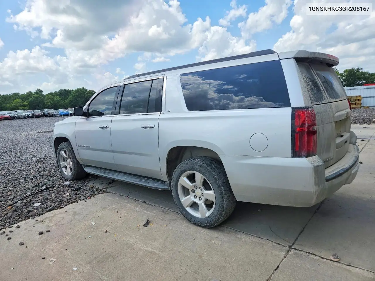 2016 Chevrolet Suburban K1500 Lt VIN: 1GNSKHKC3GR208167 Lot: 61578666