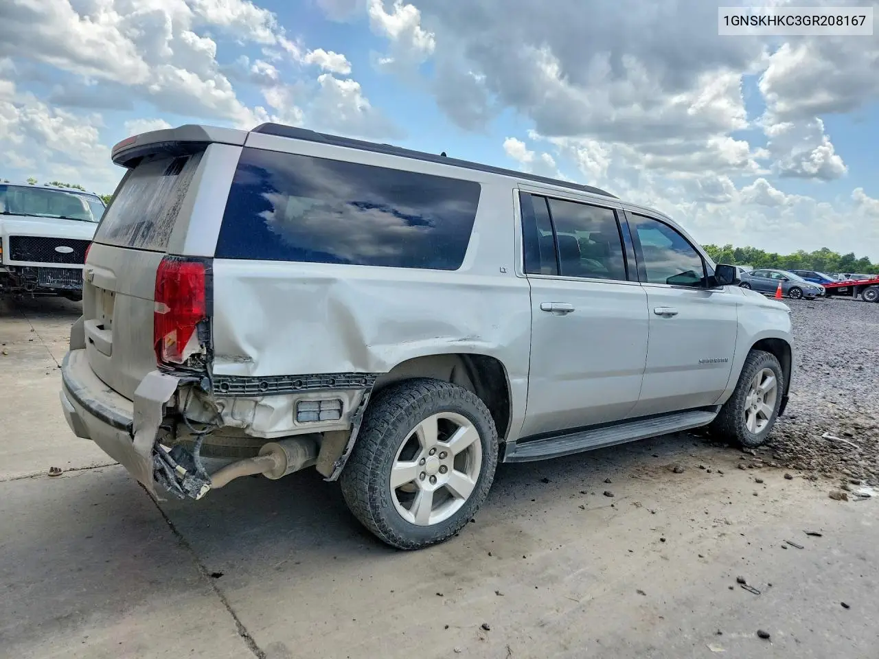 2016 Chevrolet Suburban K1500 Lt VIN: 1GNSKHKC3GR208167 Lot: 61578666