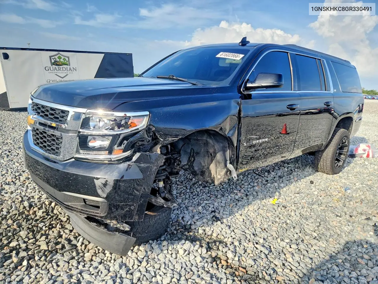 2016 Chevrolet Suburban K1500 Lt VIN: 1GNSKHKC8GR330491 Lot: 61602866
