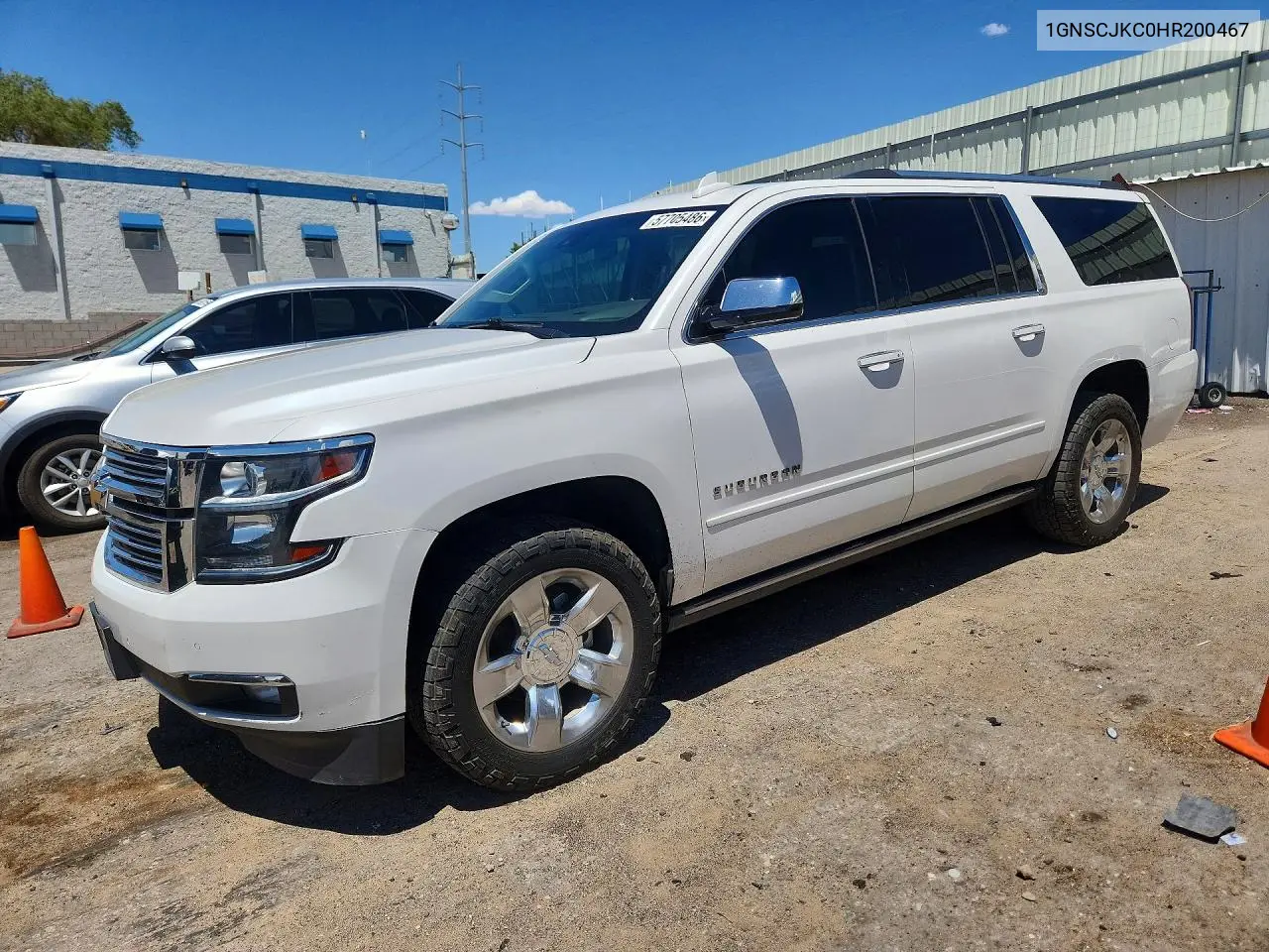2017 Chevrolet Suburban C1500 Premier VIN: 1GNSCJKC0HR200467 Lot: 57705486