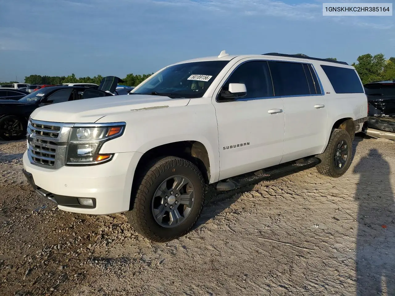 2017 Chevrolet Suburban K1500 Lt VIN: 1GNSKHKC2HR385164 Lot: 60189156