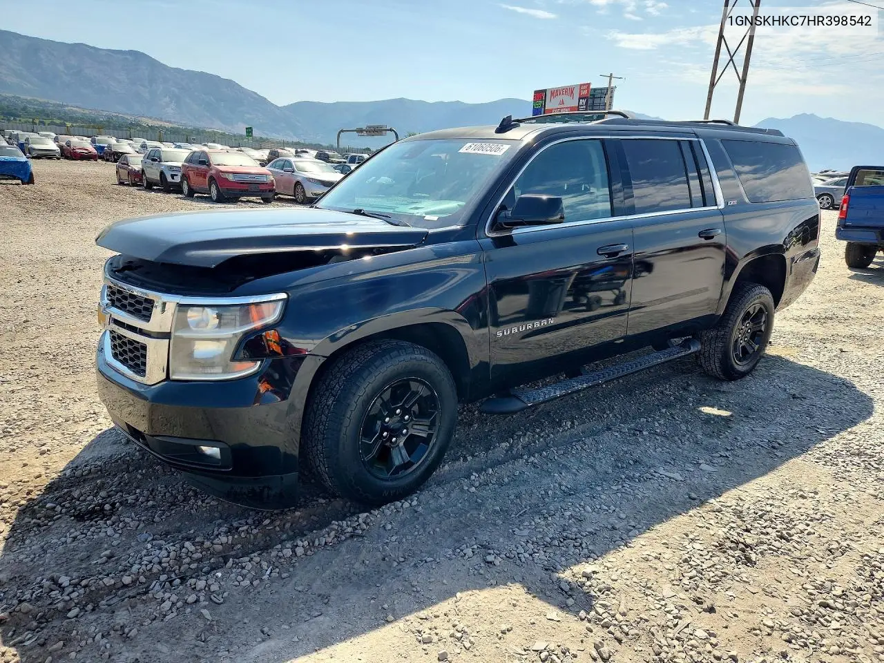 2017 Chevrolet Suburban K1500 Lt VIN: 1GNSKHKC7HR398542 Lot: 61060506