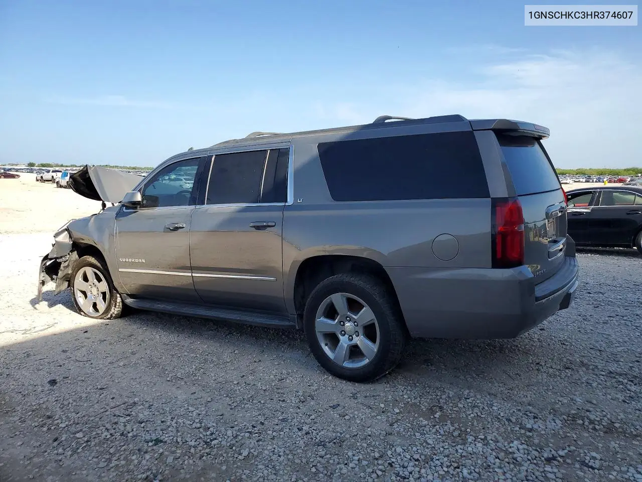 2017 Chevrolet Suburban C1500 Lt VIN: 1GNSCHKC3HR374607 Lot: 61596786