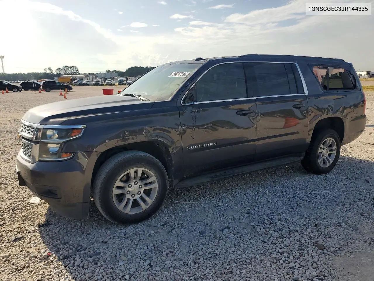 2018 Chevrolet Suburban C1500 Ls VIN: 1GNSCGEC3JR144335 Lot: 60777316