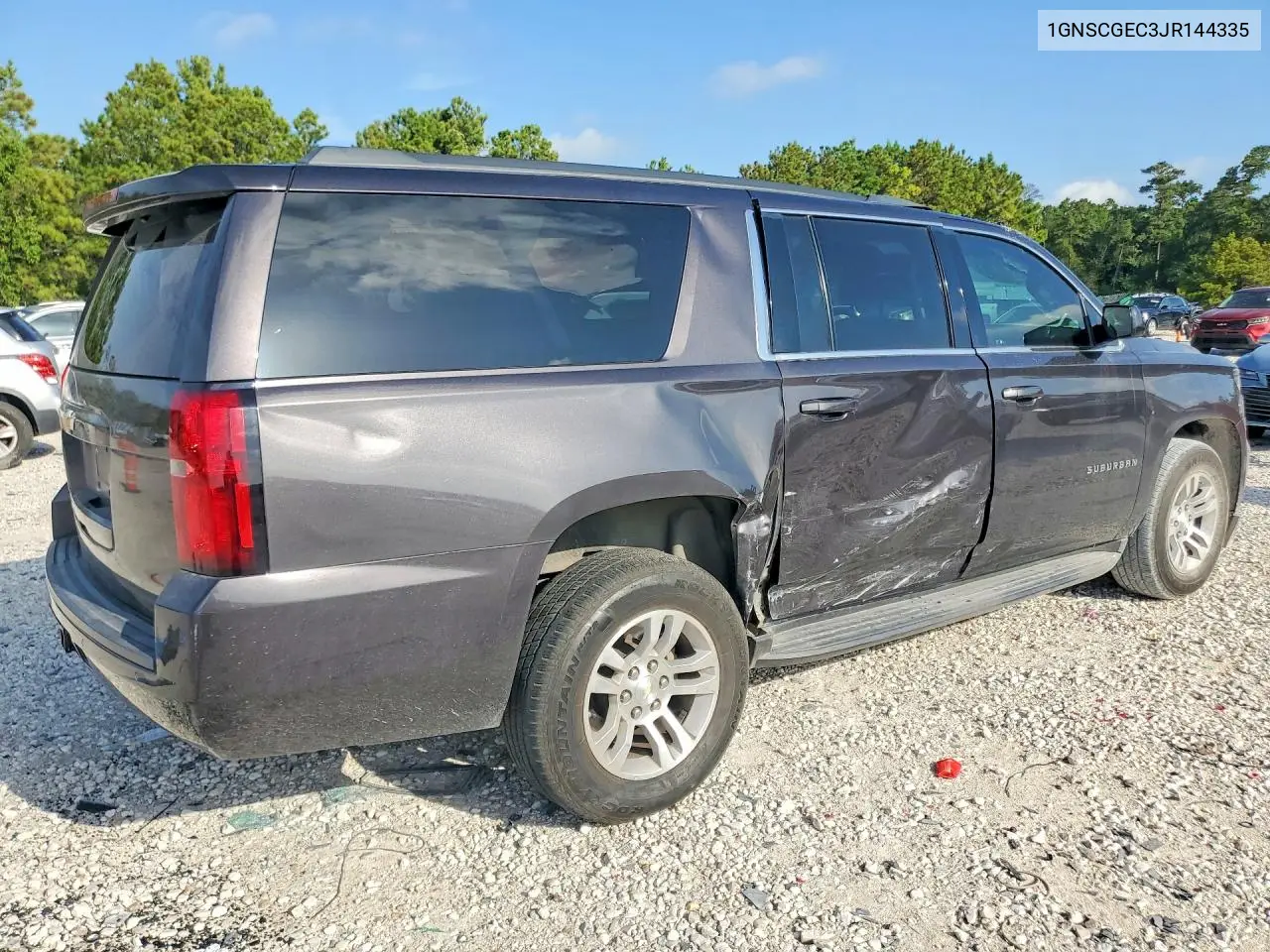 2018 Chevrolet Suburban C1500 Ls VIN: 1GNSCGEC3JR144335 Lot: 60777316