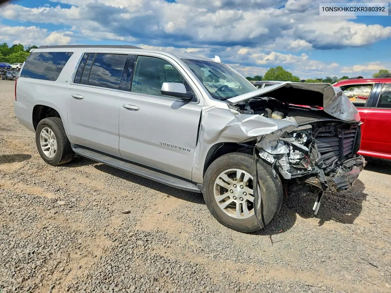 2019 Chevrolet Suburban K1500 Lt VIN: 1GNSKHKC2KR380392 Lot: 57854656