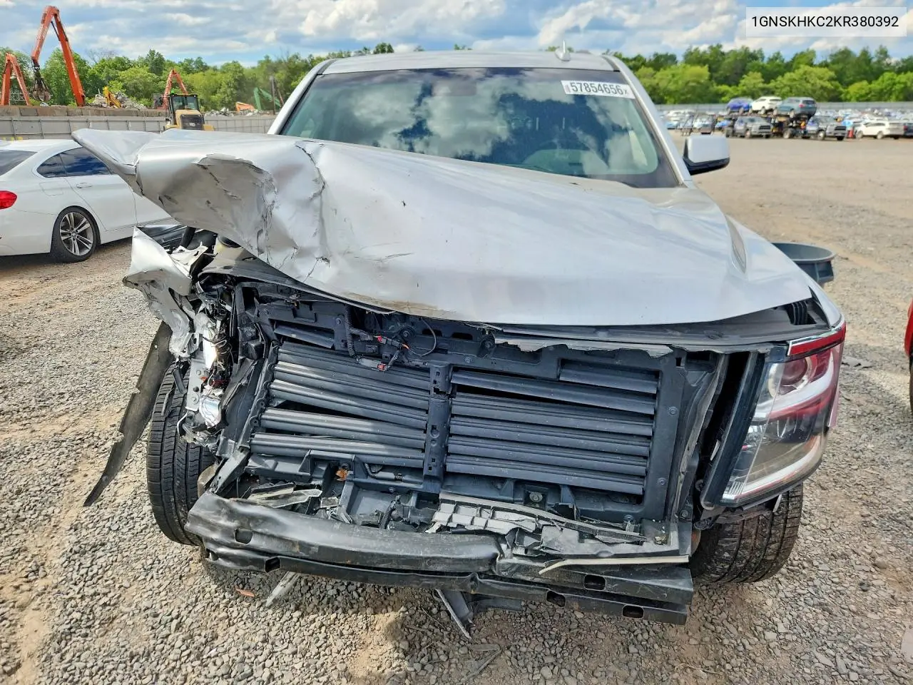 2019 Chevrolet Suburban K1500 Lt VIN: 1GNSKHKC2KR380392 Lot: 57854656