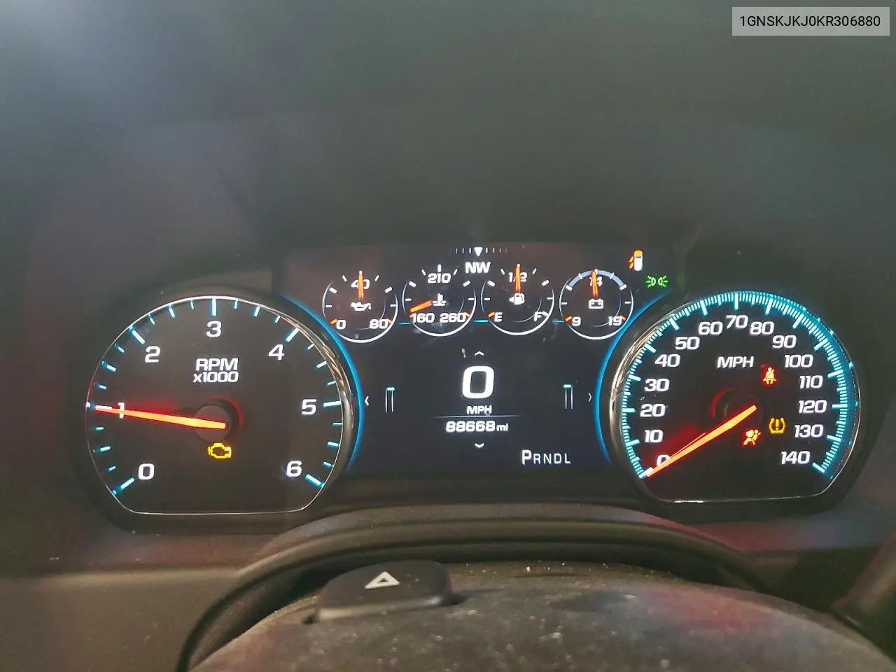 2019 Chevrolet Suburban K1500 Premier VIN: 1GNSKJKJ0KR306880 Lot: 60222166
