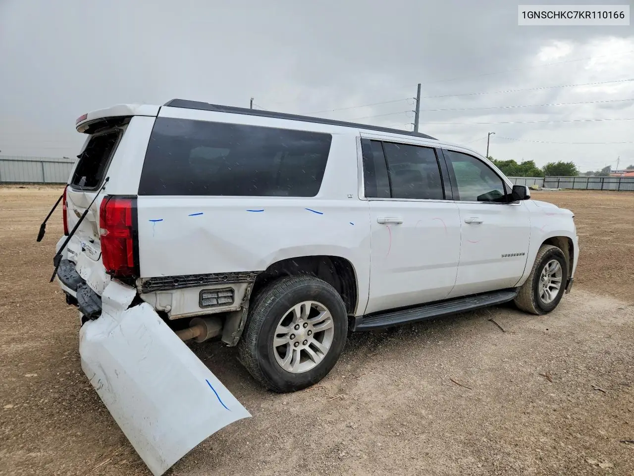 2019 Chevrolet Suburban C1500 Lt VIN: 1GNSCHKC7KR110166 Lot: 61615786