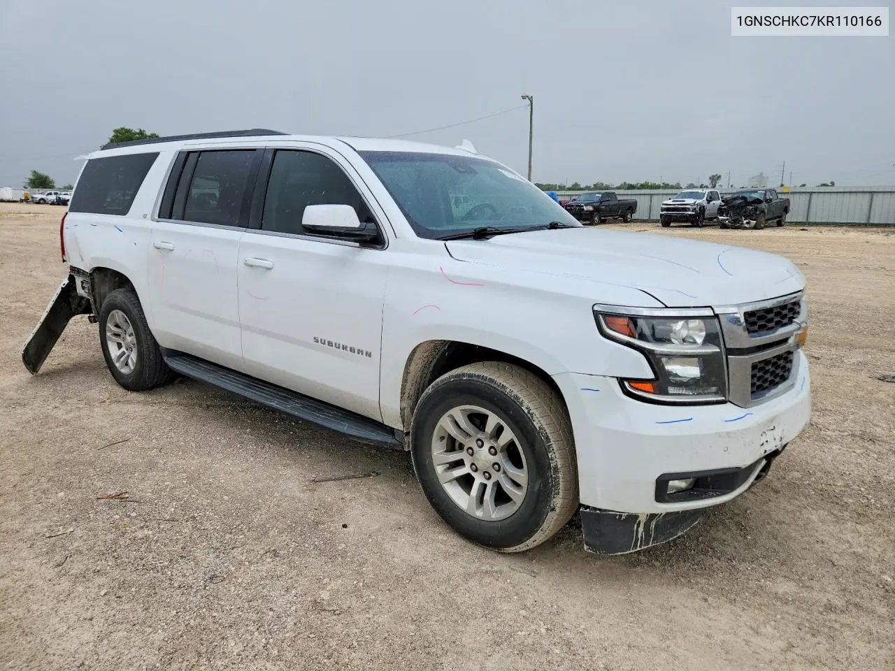 2019 Chevrolet Suburban C1500 Lt VIN: 1GNSCHKC7KR110166 Lot: 61615786