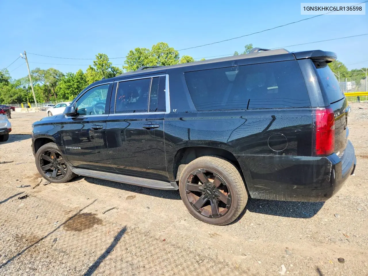 2020 Chevrolet Suburban K1500 Lt VIN: 1GNSKHKC6LR136598 Lot: 60578556