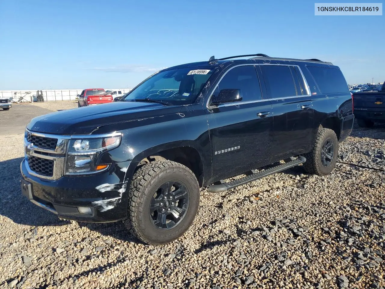 2020 Chevrolet Suburban K1500 Lt VIN: 1GNSKHKC8LR184619 Lot: 61316996