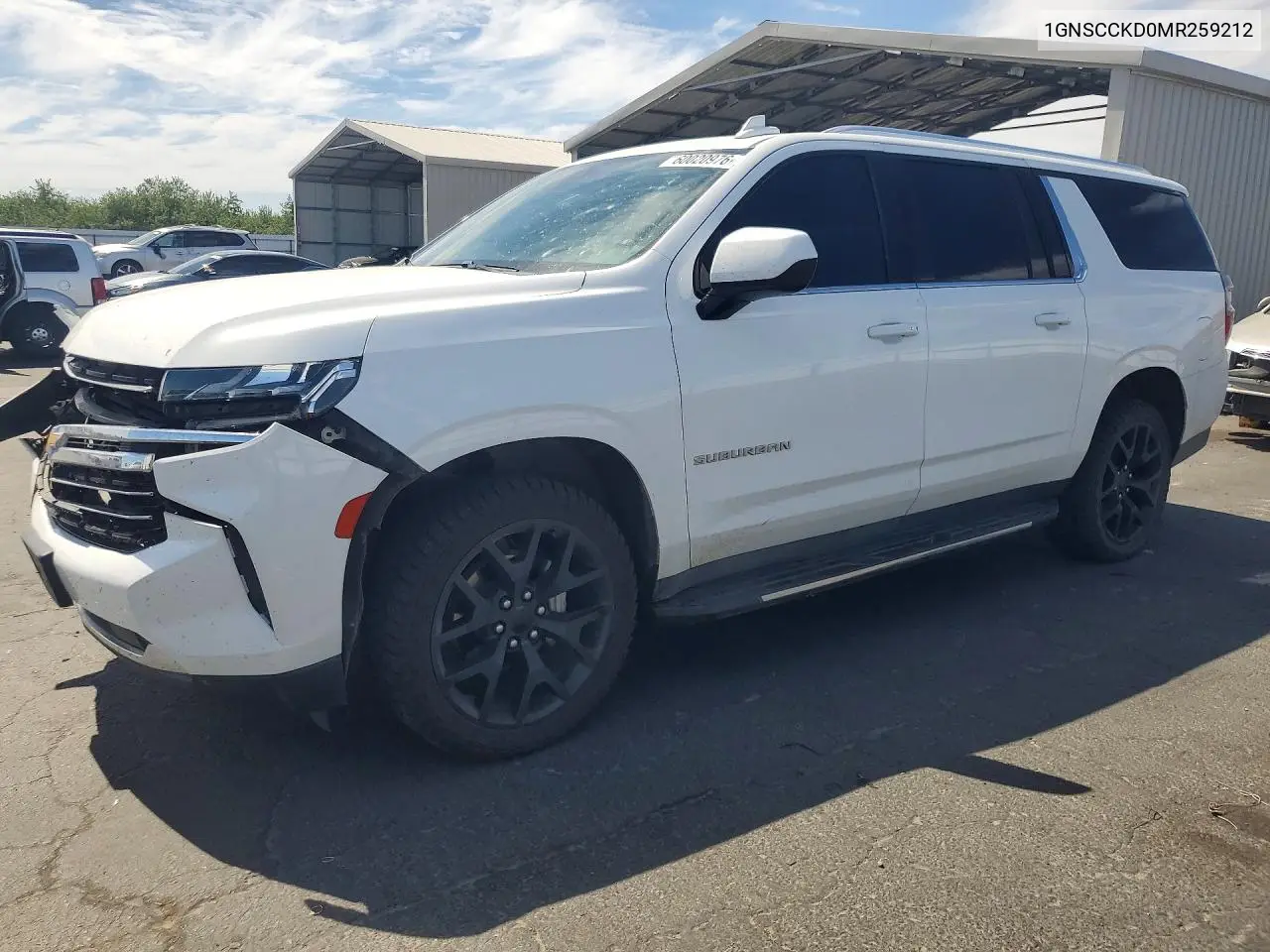 2021 Chevrolet Suburban C1500 Lt VIN: 1GNSCCKD0MR259212 Lot: 60020976